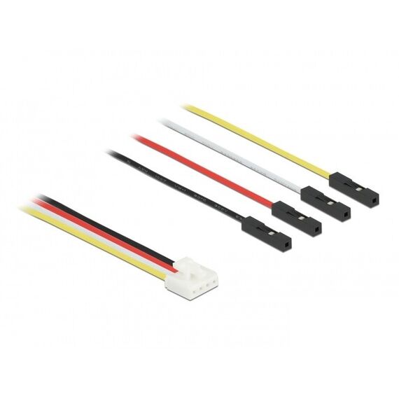 DeLOCK Conversion IOT Grove Kabel 4 Pin Stecker zu 4 x Jumper Buchse 20 cm