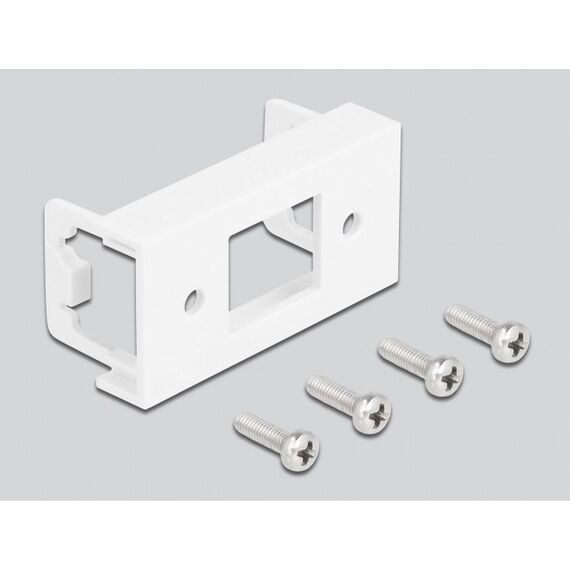 DeLOCK Netzwerk Verlängerungskabel für Easy 45 Modul S/FTP RJ45 Buchse zu RJ45 Buchse Cat.6A 5 m schwarz