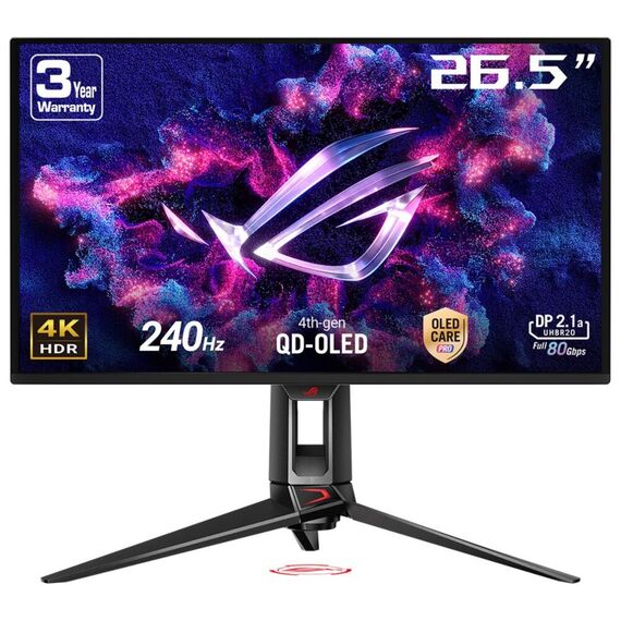 ASUS ROG Swift OLED PG27UCDM Computerbildschirm 67,3 cm (26.5") 3840 x 2160 Pixel 4K Ultra HD QD-OLED Schwarz