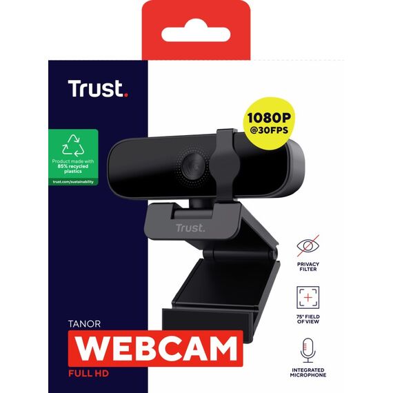 Trust Tanor Webcam 1920 x 1080 Pixel USB Schwarz, 6 image