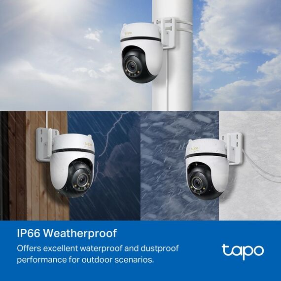 TP-Link TAPO C530WS Sicherheitskamera Turret IP-Sicherheitskamera Draußen 2880 x 1620 Pixel Wand, 13 image