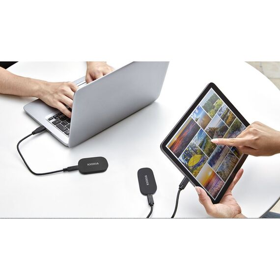 Kioxia Exceria Plus G2 1 TB USB Typ-C 3.2 Gen 2 (3.1 Gen 2) Schwarz, Kapazität: 1 TB, 3 image
