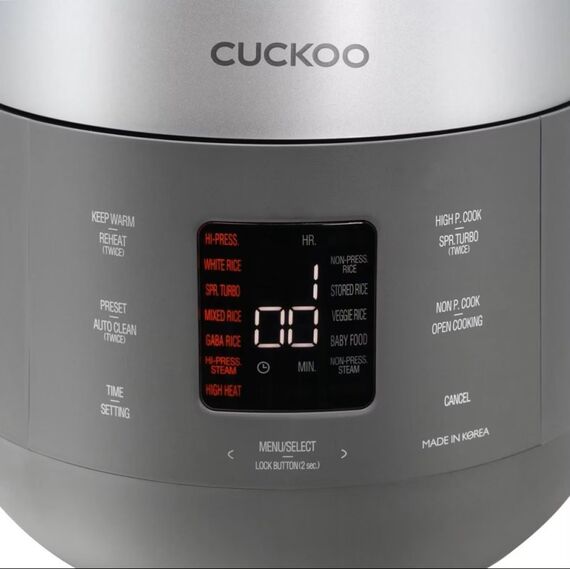 Cuckoo CRP-ST1009F Reiskocher 1,8 l 1150 W Grau, 3 image