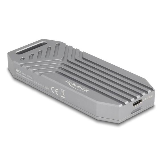 DeLOCK 42033 Speicherlaufwerksgehäuse SSD-Gehäuse Grau M.2
