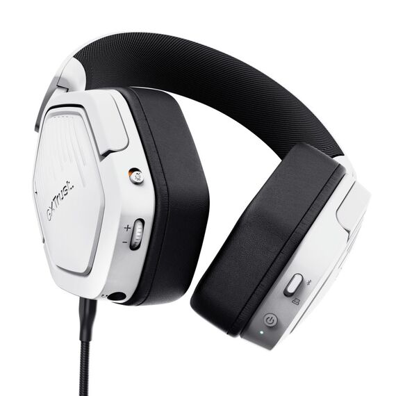 Trust GXT 493W Carus Kopfhörer Verkabelt & Kabellos Kopfband, Helm Gaming USB Type-C / USB Type-A Bluetooth Weiß, 3 image