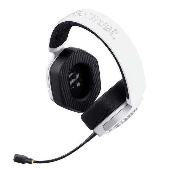 Trust GXT 493W Carus Kopfhörer Verkabelt & Kabellos Kopfband, Helm Gaming USB Type-C / USB Type-A Bluetooth Weiß, 4 image