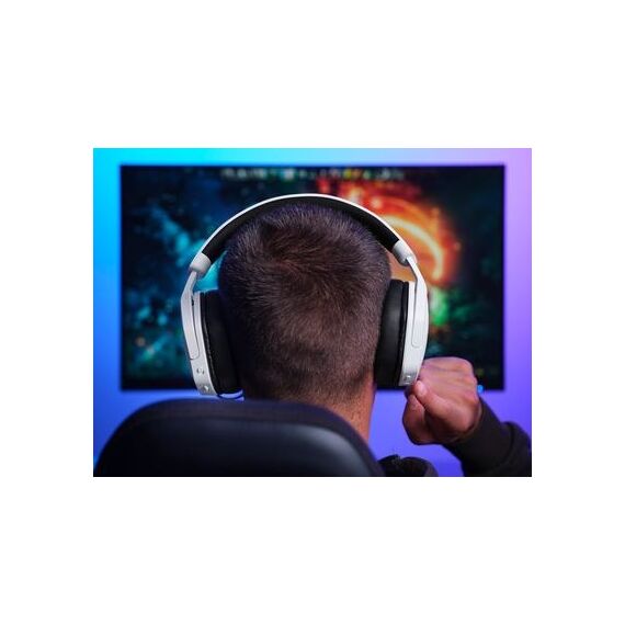 Trust GXT 493W Carus Kopfhörer Verkabelt & Kabellos Kopfband, Helm Gaming USB Type-C / USB Type-A Bluetooth Weiß, 10 image
