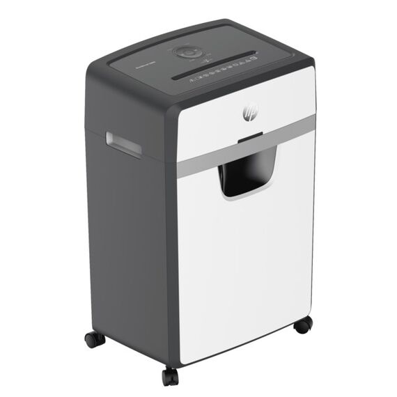 HP OneShred 24CC Aktenvernichter Partikelschnitt-Zerkleinerung 65 dB 22 cm Weiß, Schwarz