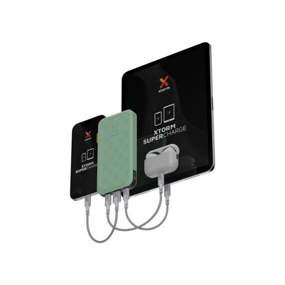 Xtorm FS5103U Powerbank Lithium Polymer (LiPo) 10000 mAh Grün, Farbe: Grün, 2 image