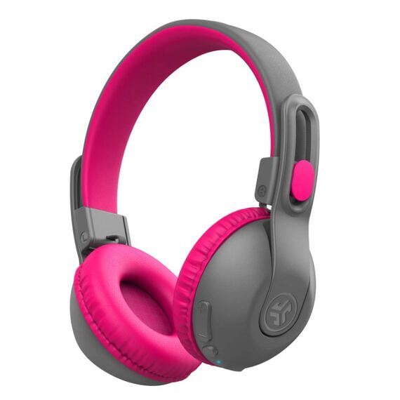 JLab JBuddies Studio 2 Kopfhörer Verkabelt & Kabellos Kopfband Anrufe/Musik USB Typ-C Bluetooth Grau, Pink