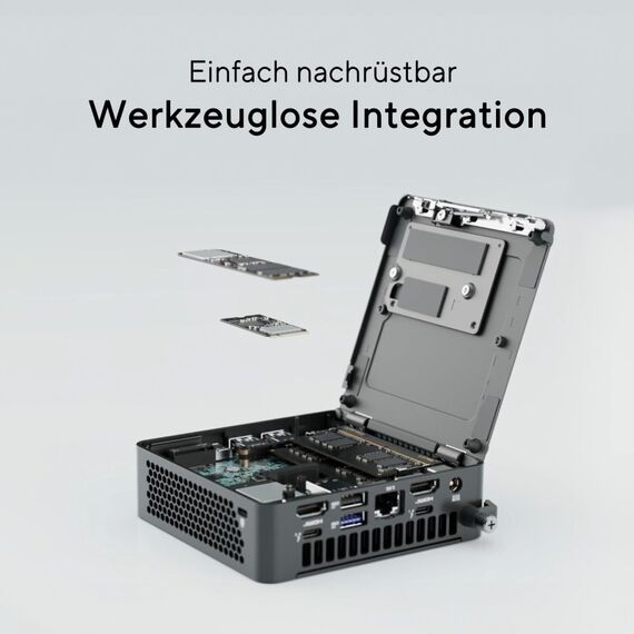 ASUS NUC 15 Pro Slim PC Kit RNUC15CRKU700002 (Intel Core Ultra 7 255H Prozessor, Intel Arc Grafik, Intel WiFi 7, Bluetooth 5.4, ohne Betriebssystem, mit EU-Netzkabel, bis 99 TOPS KI-Leistung, unterstützt OpenClaw & Hermes Agent, 24/7 Betrieb), 5 image