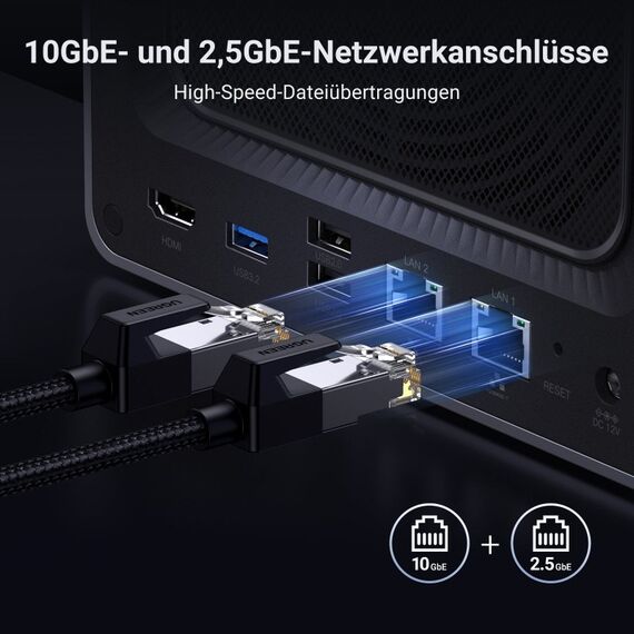 Ugreen NASync DXP4800 Plus NAS Desktop Intel® Pentium® Gold 8505 8 GB DDR5 0 TB UGOS Pro, 4 image