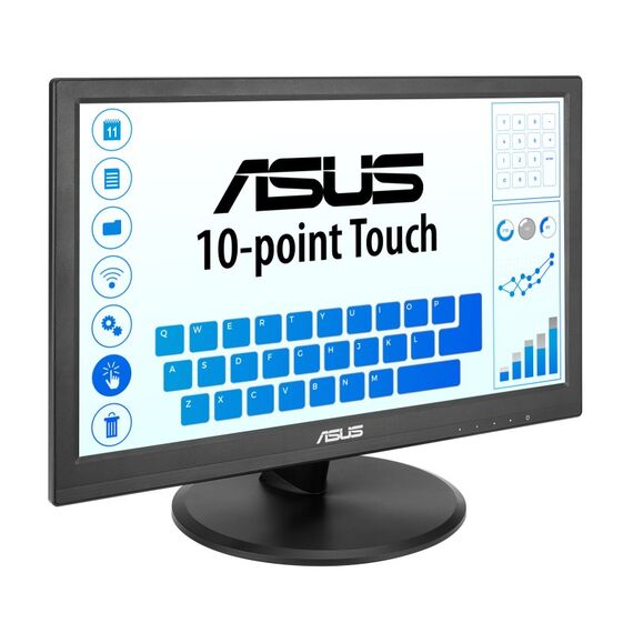 ASUS Touch VT169HE Computerbildschirm 39,6 cm (15.6") 1920 x 1080 Pixel Full HD LED Touchscreen Tisch Schwarz, 3 image
