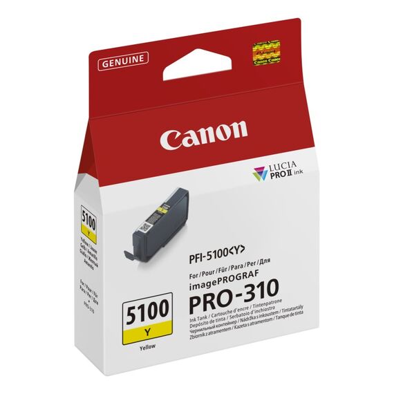 Canon PFI-5100 Y Druckerpatrone 1 Stück(e) Original Gelb, 2 image