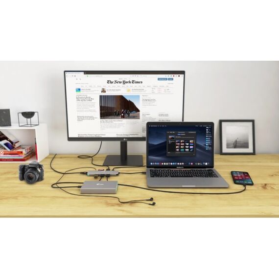 i-tec USB-C Metal Nano Docking Station 4K HDMI LAN with Power Delivery 100W + Universal Charger 100W, 7 image