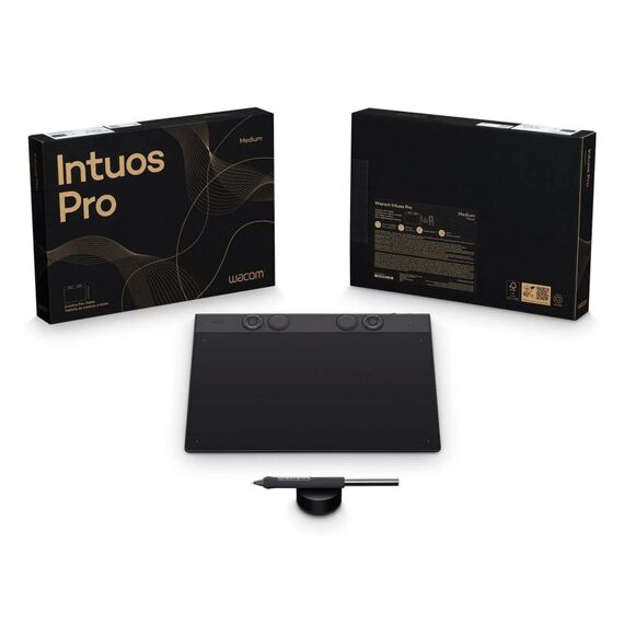Wacom Intuos Pro Medium – 2025 Grafiktablett Schwarz 263 x 148 mm USB/Bluetooth, 4 image