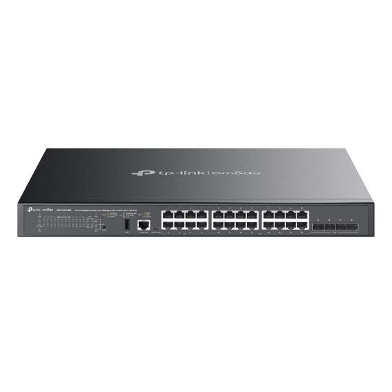 TP-Link SG5428XMPP Netzwerk-Switch Managed L3 Gigabit Ethernet (10/100/1000) Power over Ethernet (PoE) Schwarz