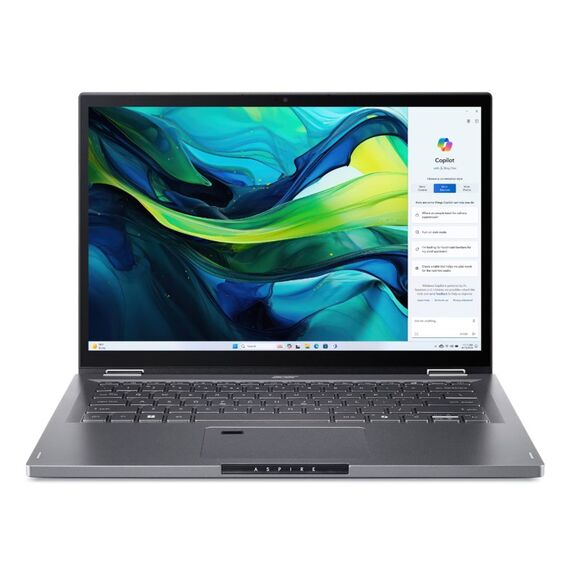 Acer Aspire Spin 14 ASP14-52MTN-53LK Intel Core Ultra 5 115U Hybrid (2-in-1) 35,6 cm (14") Touchscreen WUXGA 16 GB LPDDR5x-SDRAM 512 GB SSD Wi-Fi 6E (802.11ax) Windows 11 Home Grau