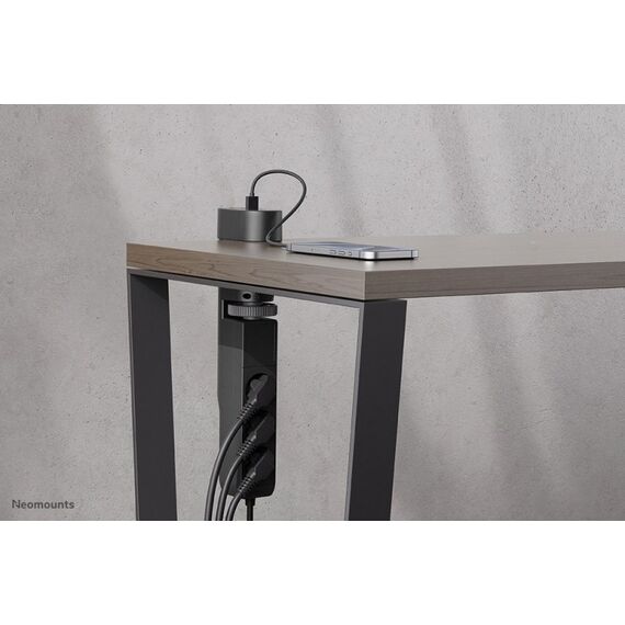 Neomounts DS22-840BL6 Tischsteckdose mit Klemme und USB-C- und USB-A-Anschlüssen - Schnellladung, 8 image