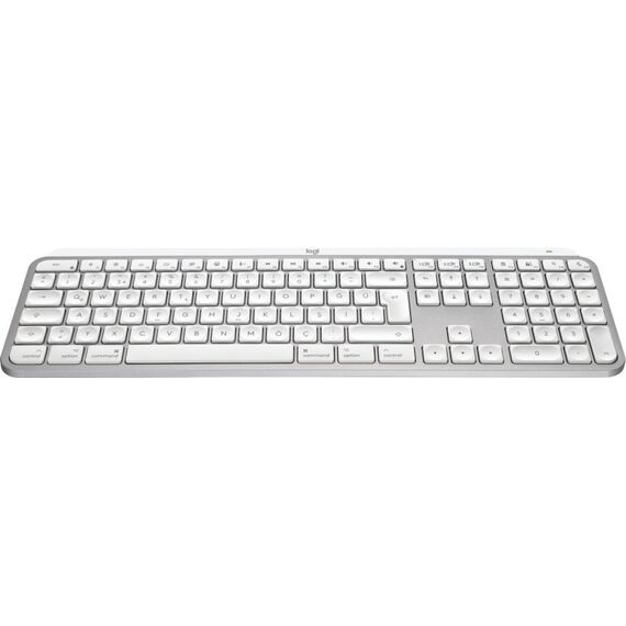 Logitech MX Keys S for Mac Tastatur Büro RF Wireless + Bluetooth QWERTZ Schweiz Aluminium, Weiß, 2 image
