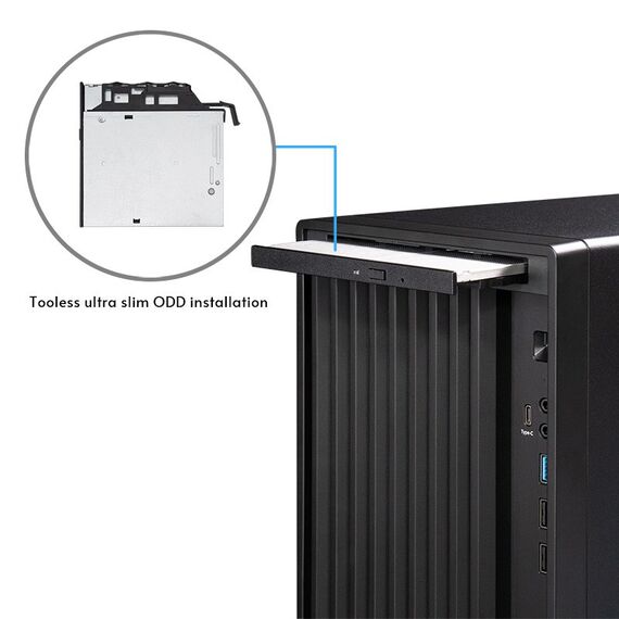 Chieftec Midi Tower BS-20B-OP, Schwarz o.NT, 5 image
