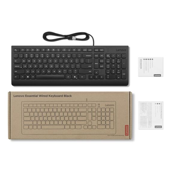 Lenovo 4Y41R64667 Tastatur Heimbüro USB Französisch, Deutsch Schwarz, 3 image