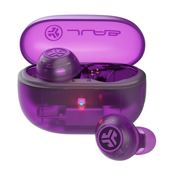 JLab Go Pop ANC Kopfhörer True Wireless Stereo (TWS) im Ohr Anrufe/Musik Bluetooth Violett, Transparent