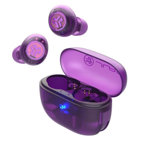 JLab Go Pop ANC Kopfhörer True Wireless Stereo (TWS) im Ohr Anrufe/Musik Bluetooth Violett, Transparent, 2 image