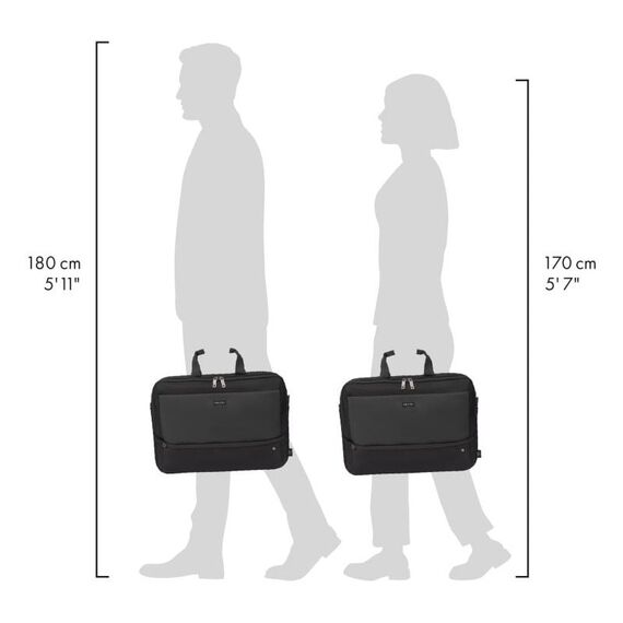 DICOTA D32166-RPET Laptoptasche 40,6 cm (16") Aktenkoffer Schwarz, 11 image