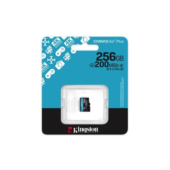 Kingston Technology 256GB microSDXC Canvas Go Plus Gen4 200R A2 U3 Einzelpaket ohne ADP, 3 image