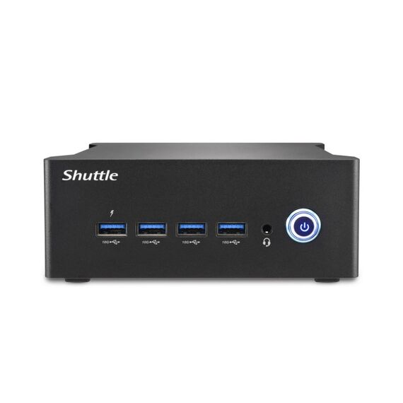Shuttle Nano PC NT10H5, Intel Core Ultra 5 125H, Intel Arc graphics, 2xHDMI, 2xUSB 4.0 (DP), 2x2.5Gbit LAN, VESA, 24/7 Dauerbetrieb