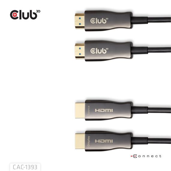 CLUB3D HDMI™ Hybrid AOC Cable 8K60Hz/4K120Hz 50m / 164.04ft, Farbe: Schwarz, Länge: 50 m, 8 image