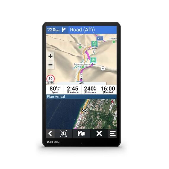 Garmin Camper 1095 Navigationssystem Fixed 25,6 cm (10.1") IPS Touchscreen 554 g Schwarz