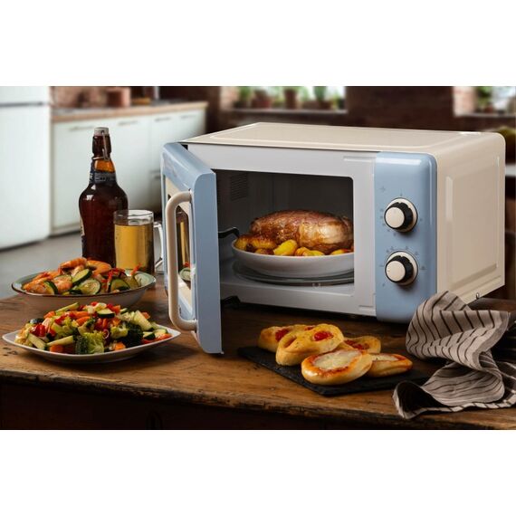 Ariete Vintage Line 3960/05 Hellblau Solo-Mikrowelle Arbeitsplatte 20 l 800 W, Farbe: Hellblau, 4 image