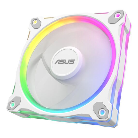 ASUS Prime MR120 Fan ARGB Reverse White 3in1 Computergehäuse Ventilator 12 cm Weiß 3 Stück(e), Farbe: Weiß, 9 image
