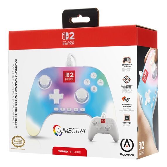 PowerA Advantage Weiß USB Gamepad Analog / Digital Nintendo Switch 2, 3 image