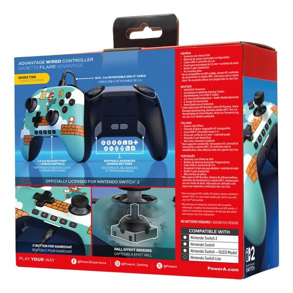 PowerA Advantage Mehrfarbig USB Gamepad Analog / Digital Nintendo Switch 2, 4 image