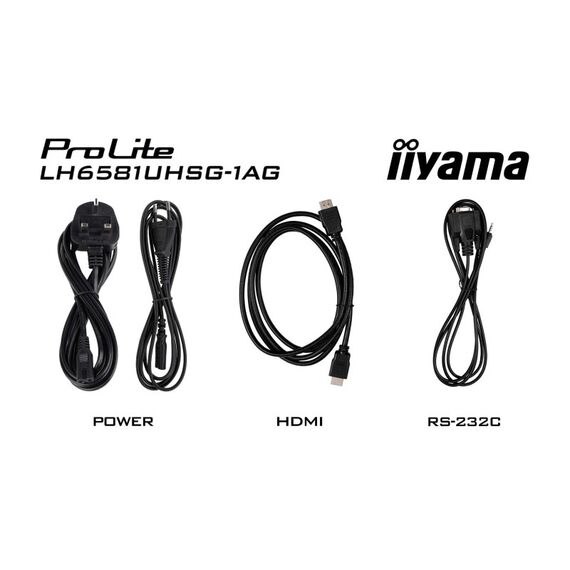 iiyama LH6581UHSG-1AG Signage-Display Digital Signage Flachbildschirm 163,8 cm (64.5") WLAN 500 cd/m² 4K Ultra HD Weiß Eingebauter Prozessor Android 24/7, 11 image