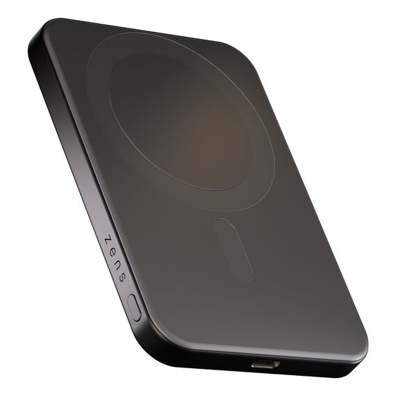 ZENS Pro 1 Slim 5000 mAh Kabelloses Aufladen Schwarz, Farbe: Schwarz