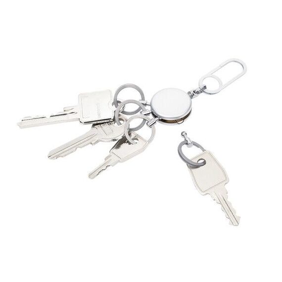 TROIKA PATENT EASY Schlüsselring Silber, Farbe: Silber, 3 image