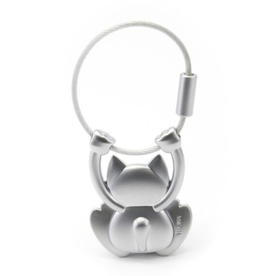 TROIKA KR10-20/MA Schlüsselring/Etui Schlüsselanhänger Silber, 2 image