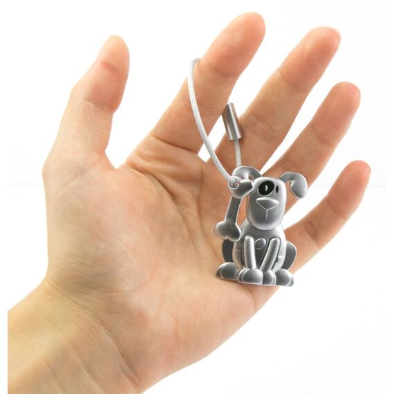 TROIKA KR10-21/MA Schlüsselring/Etui Schlüsselanhänger Silber, 3 image