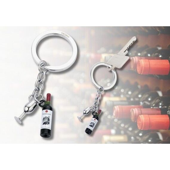 TROIKA BORDEAUX Schlüsselring Mehrfarbig, Silber, 3 image
