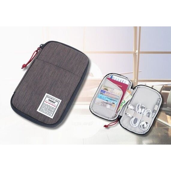 TROIKA BUSINESS TECH TRAVELLER Personal Organizer Polyester Schwarz, Grau, 3 image