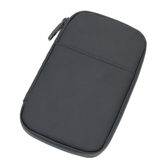 TROIKA BLACK TECH TRAVELLER Personal Organizer Polyester, Polyurethan (PU), Plane Schwarz