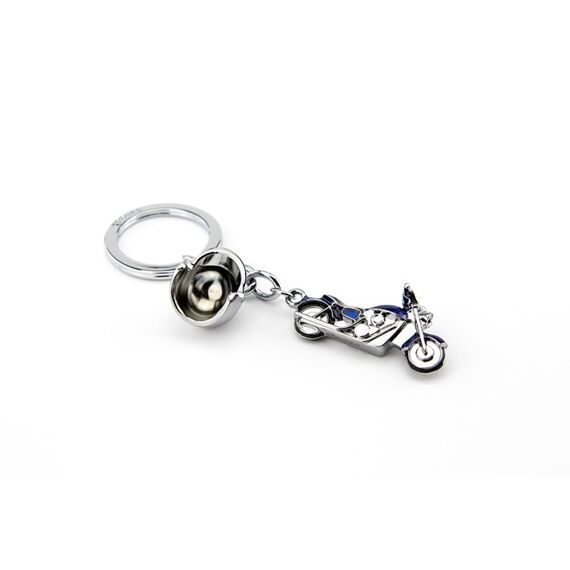 TROIKA KR13-23/CH Schlüsselring/Etui Schlüsselanhänger Blau, Silber, 2 image