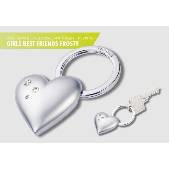 TROIKA "GIRLS BEST FRIENDS "Frosty"" Schlüsselring Silber, 3 image