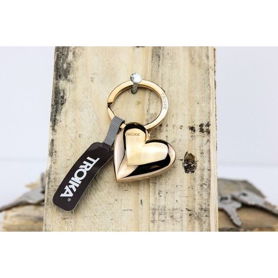 TROIKA KR15-32/RG Schlüsselring/Etui Schlüsselanhänger Rosa-Goldfarben, 2 image