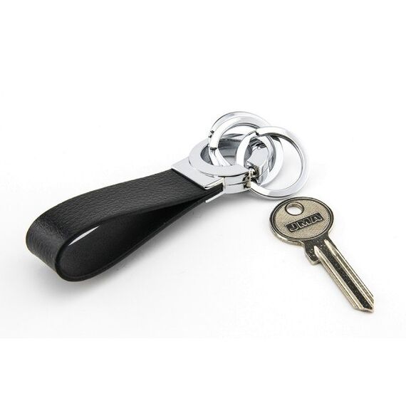 TROIKA KR8-02/LE Schlüsselring/Etui Schlüsselanhänger Schwarz, Silber, 2 image
