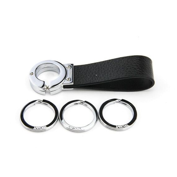 TROIKA KR8-02/LE Schlüsselring/Etui Schlüsselanhänger Schwarz, Silber, 6 image